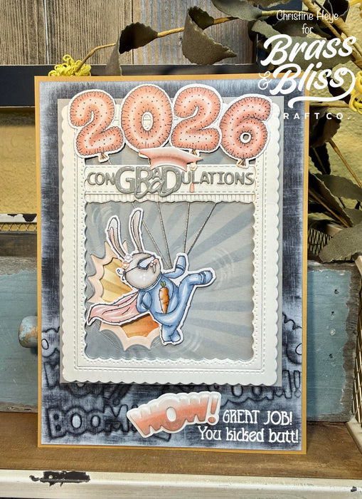 38028 Mighty Little Heroes - 4x6 Clear Stamp Set