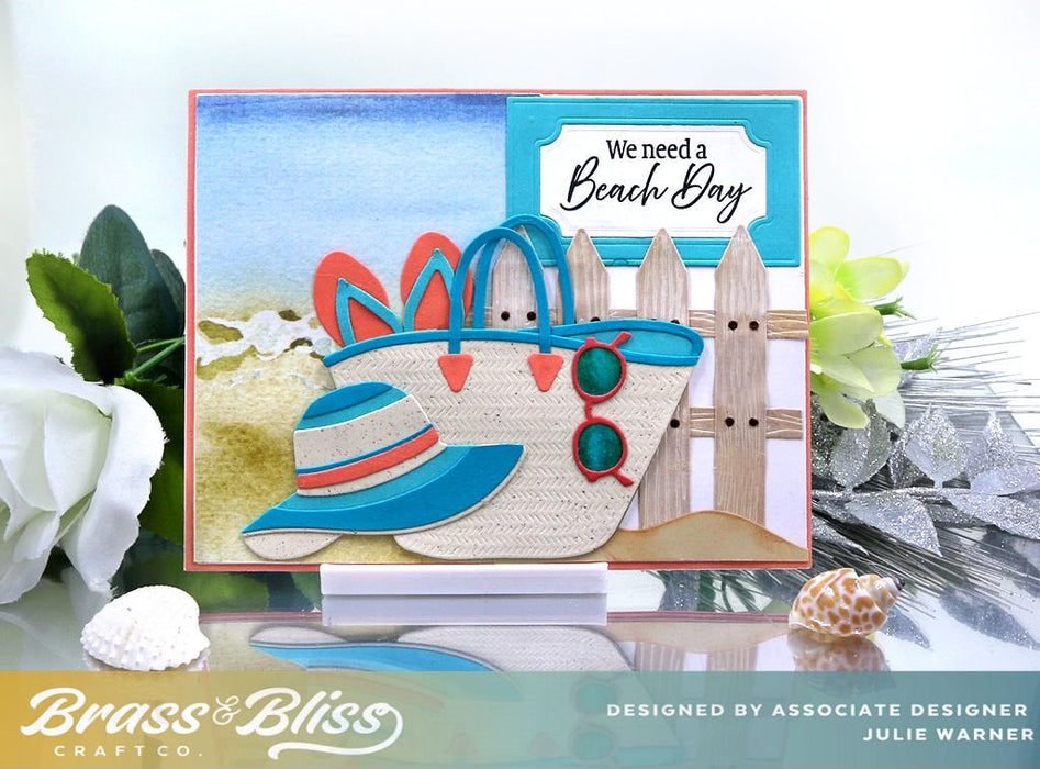 5919-01D Large Beach Bag and Accessories Die