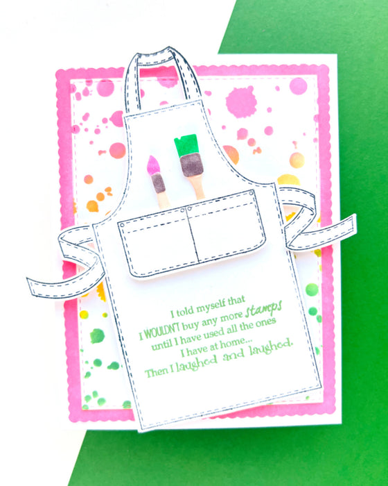 38027 Spring Apron - 5x6 Stamp Set