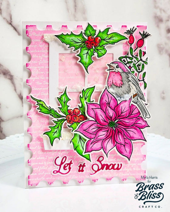 5938-01D Festive Scripts w/ Shadow Die