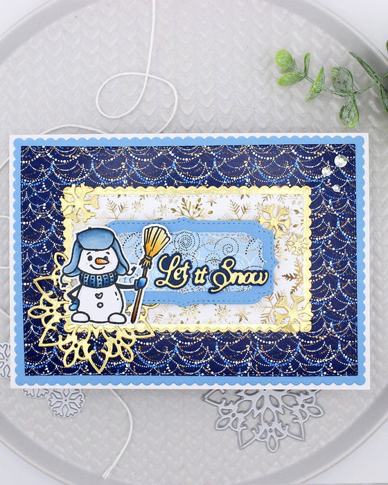 5938-01D Festive Scripts w/ Shadow Die