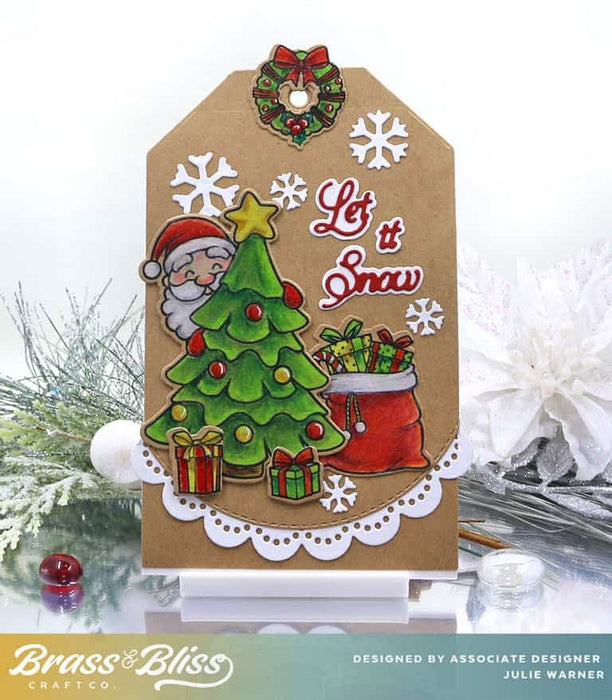 5938-01D Festive Scripts w/ Shadow Die