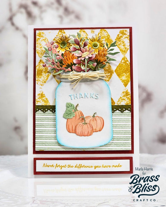 5946-02D Fall Bouquet Die
