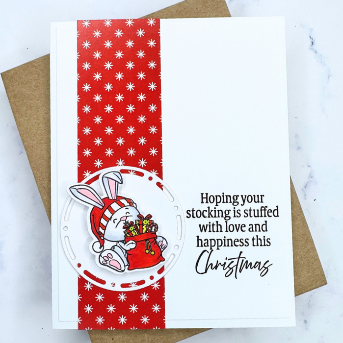 37037 Christmas Bunnies - 5x6 Stamp Set