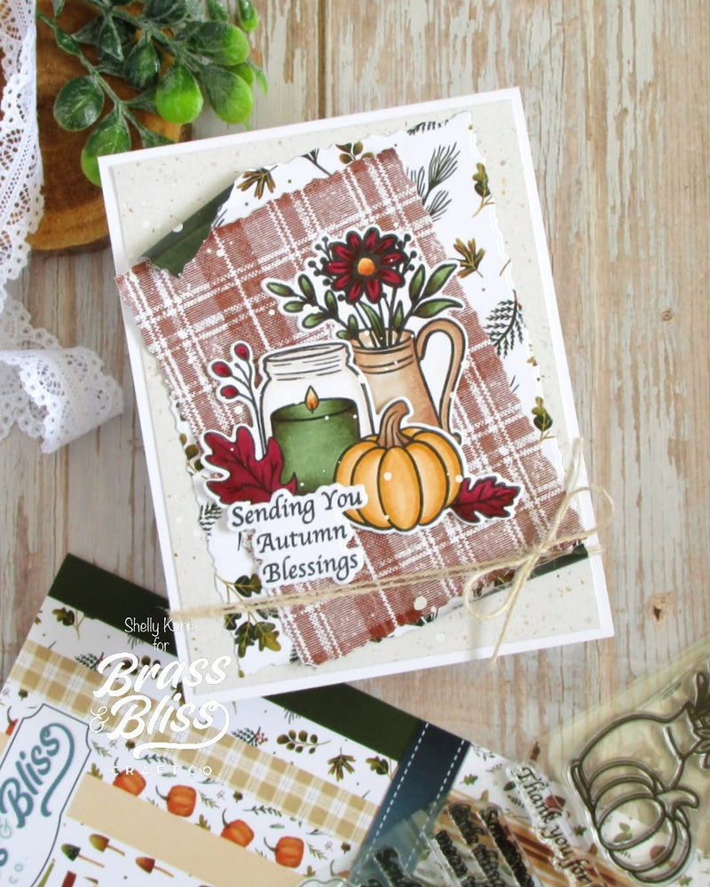 38045 Thankful Thoughts - 4 x 8 Clear Stamp Set