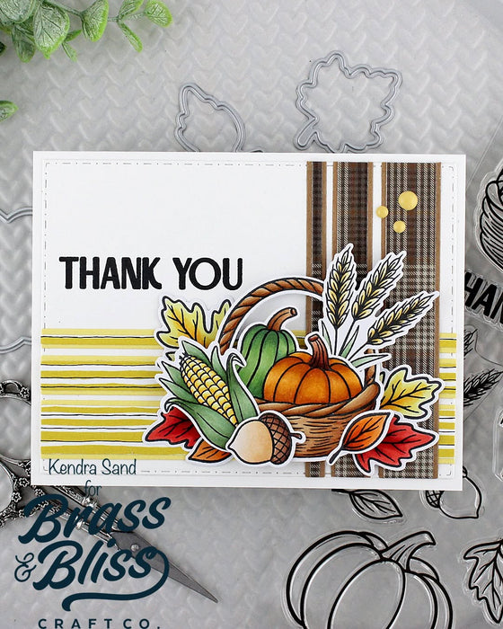 38046 Fall Harvest Fun - 4 x 8 Clear Stamp Set