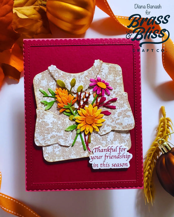5946-02D Fall Bouquet Die