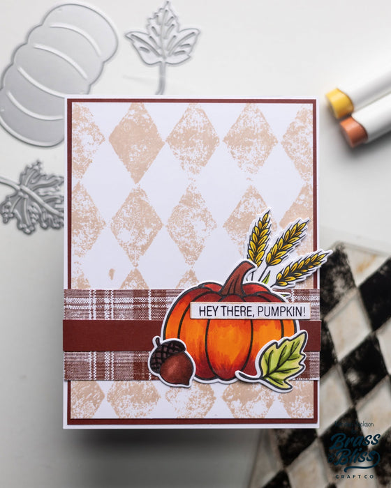 38046 Fall Harvest Fun - 4 x 8 Clear Stamp Set