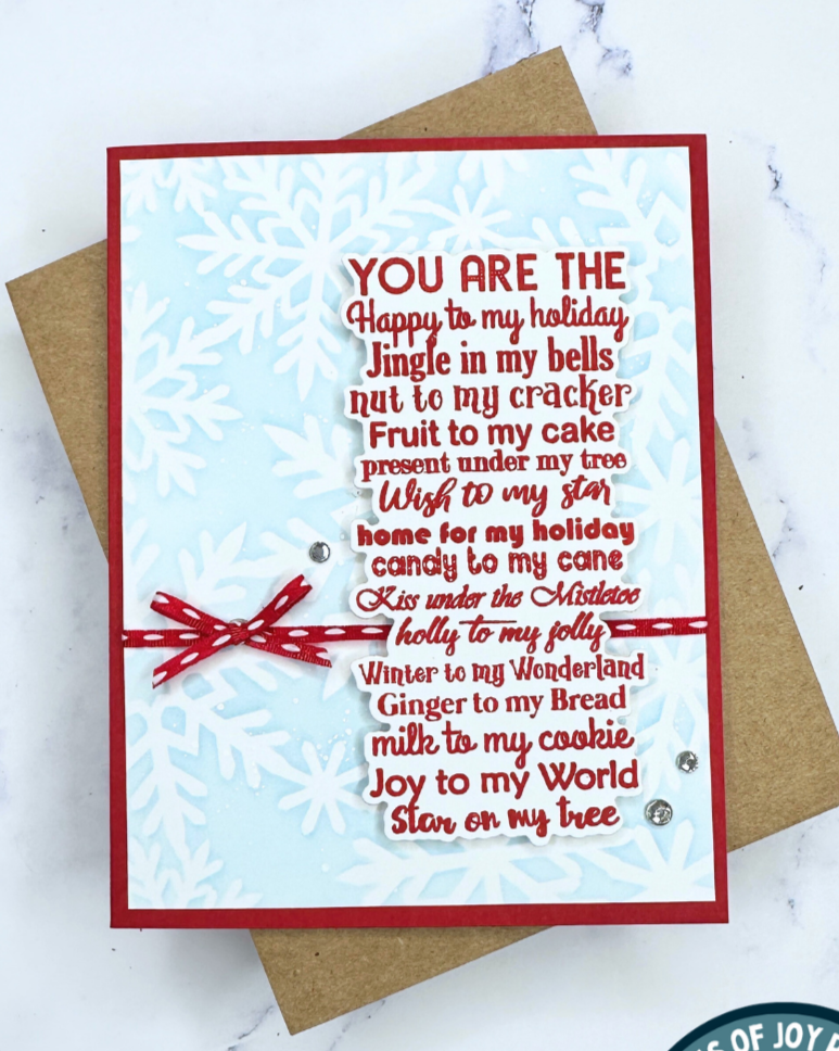37038 Christmas Background Mash Up - 5x8 Stamp Set