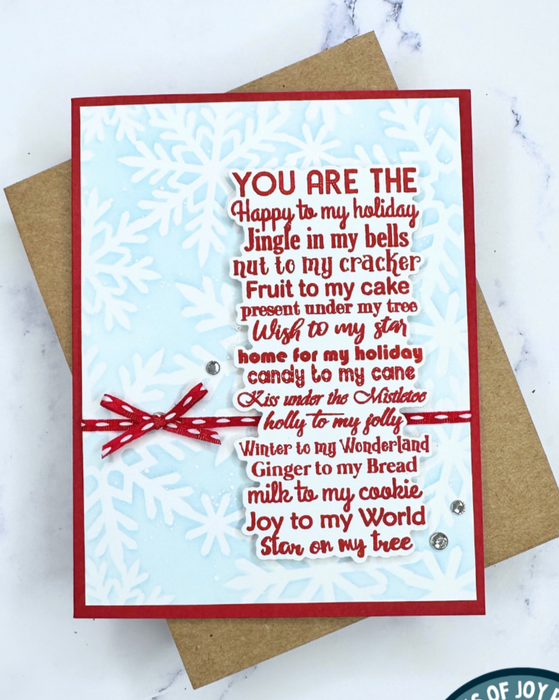 37038 Christmas Background Mash Up - 5x8 Stamp Set