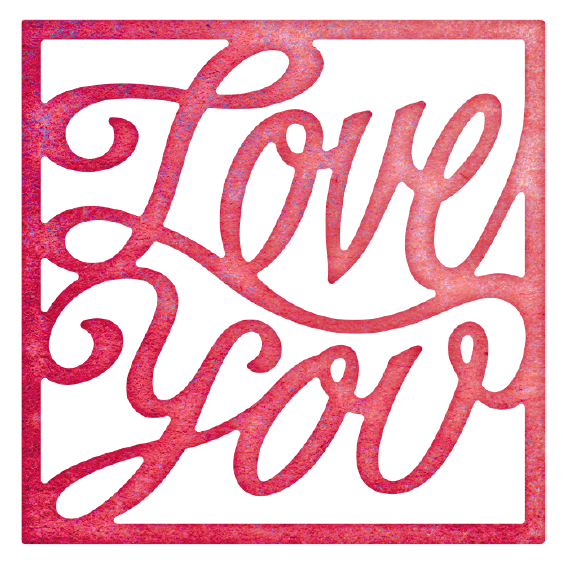 RN B653 Love You (Square)