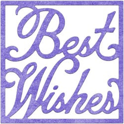 RN B769 Best Wishes Sentiment Square