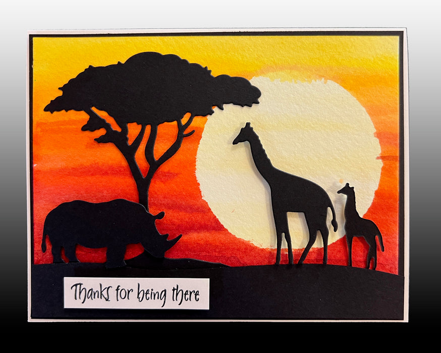 5850D Safari Animals and Trees Die