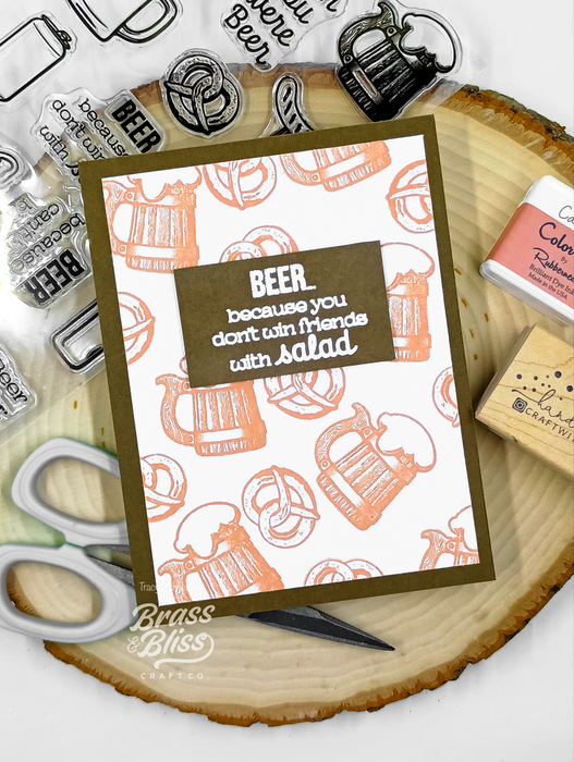36048 Wish You Were Beer - 4x8 Stamp Set