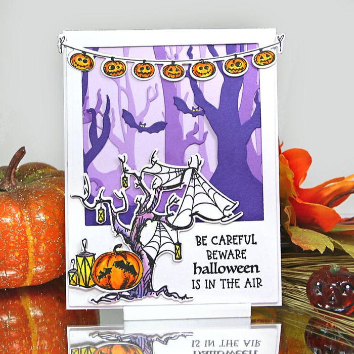 36055 Jack O Lanterns - 4x8 Stamp Set