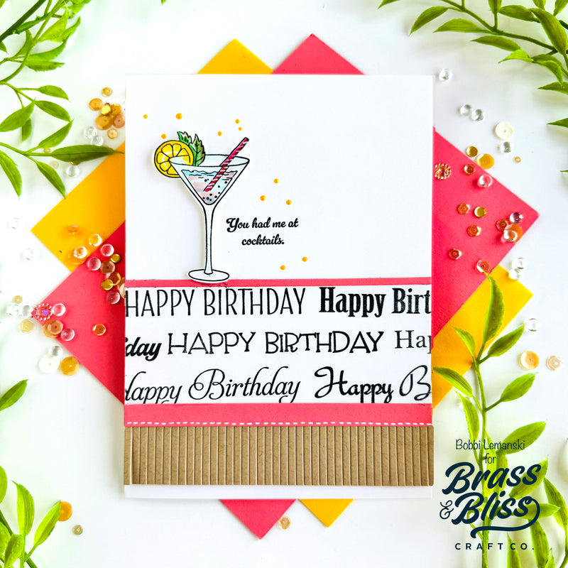 38026 Happy Birthday - 4x8 Clear Stamp Set
