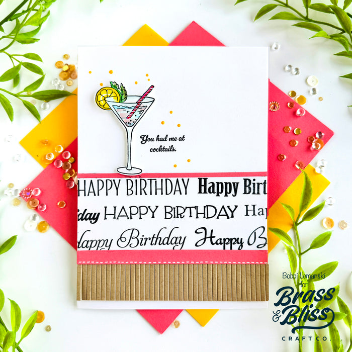 38026 Happy Birthday - 4x8 Clear Stamp Set