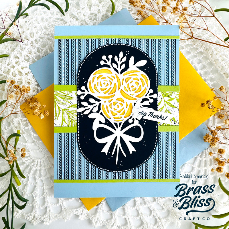 38025 Vertical Ticking Background - 5x6 Clear Stamp