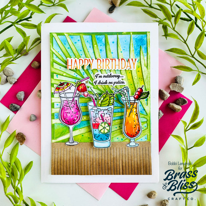 38029 Cocktails & Dreams - 5x6 Clear Stamp Set