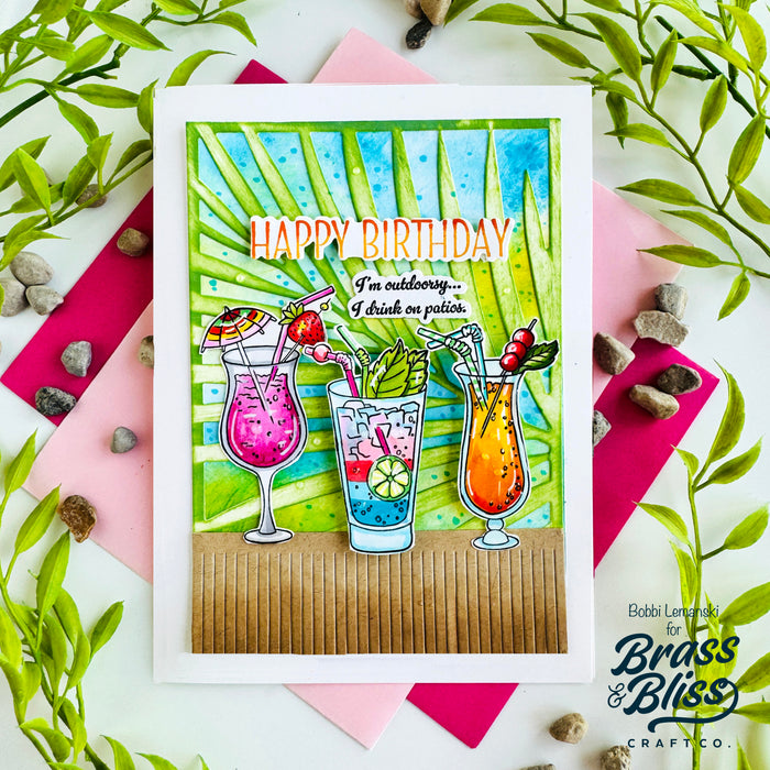 38029 Cocktails & Dreams - 5x6 Clear Stamp Set