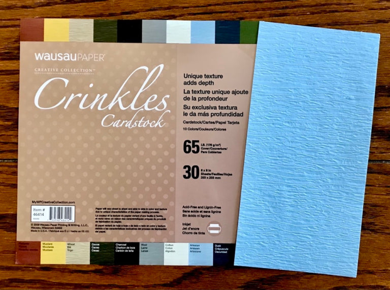 Crinkles Cardstock 8x8 65# 30ct