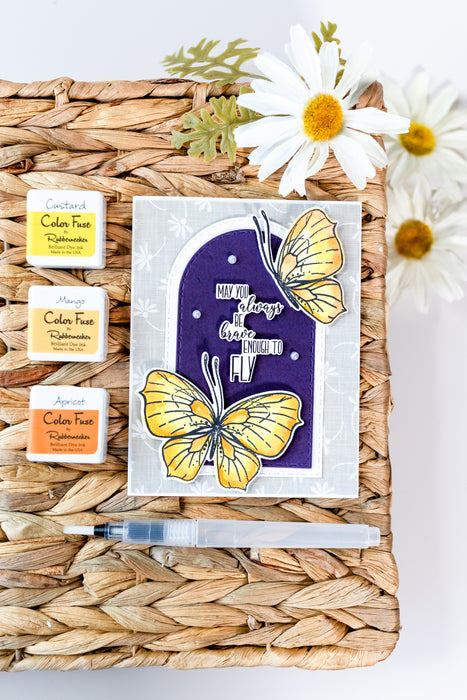 38003 Fluttery Wishes - 4x6 Clear Stamp Set