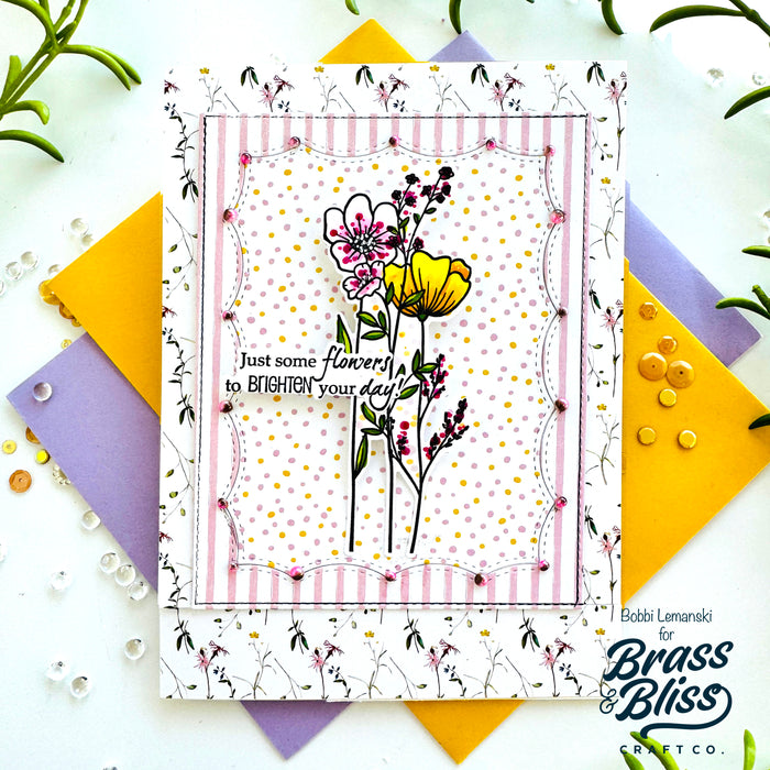 38018 A Day Full of Blooms - 4x8 Clear Stamp Set
