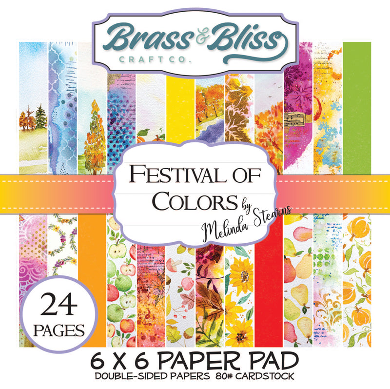 2102 Festival of Colors- 6x6 Paper Pad by Melinda Stearns