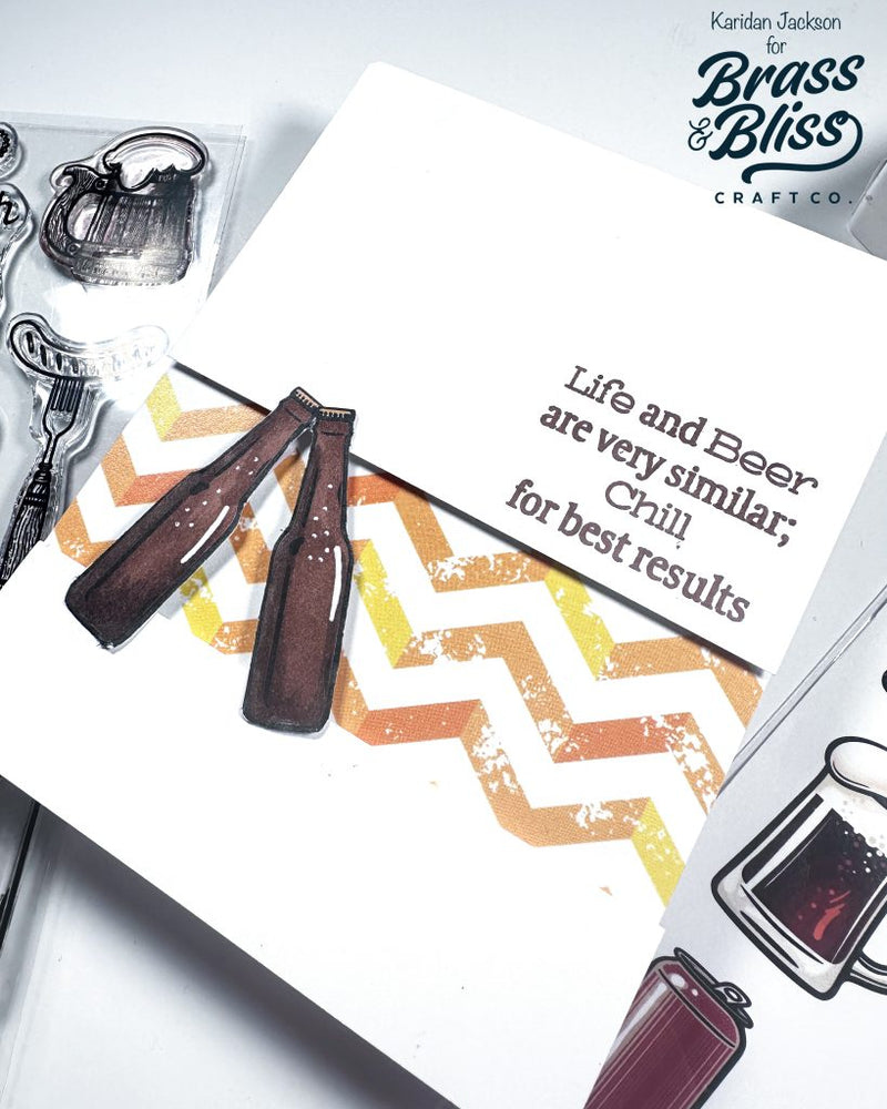 36048 Wish You Were Beer - 4x8 Stamp Set
