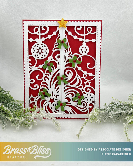 5930D Double Half Panel Christmas Tree Die