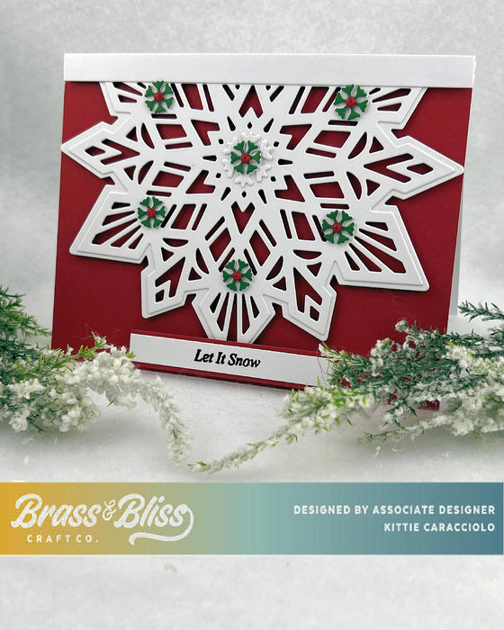 5931-01D Snowflake Card Front Die