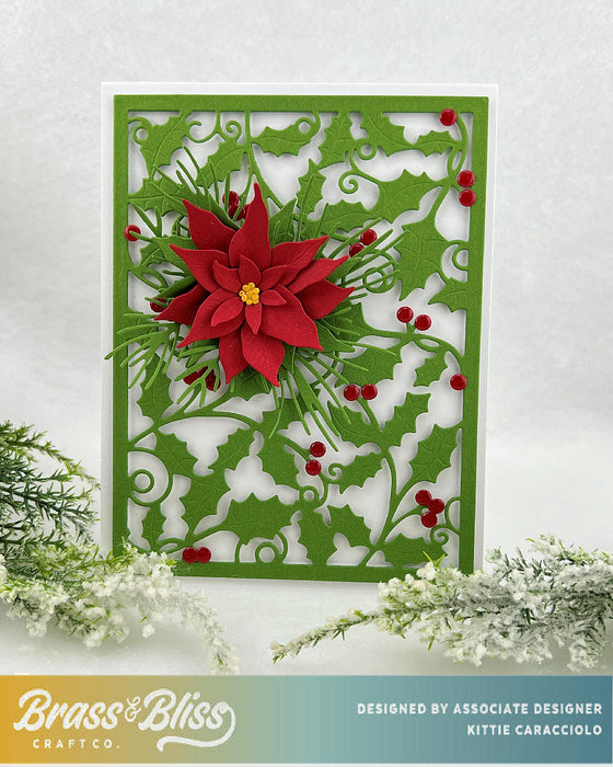 5935-02D Holly and Berries Layer Die