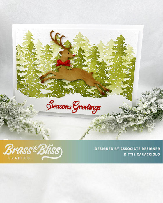 5938-02D Holiday Script w/ Shadow Dies