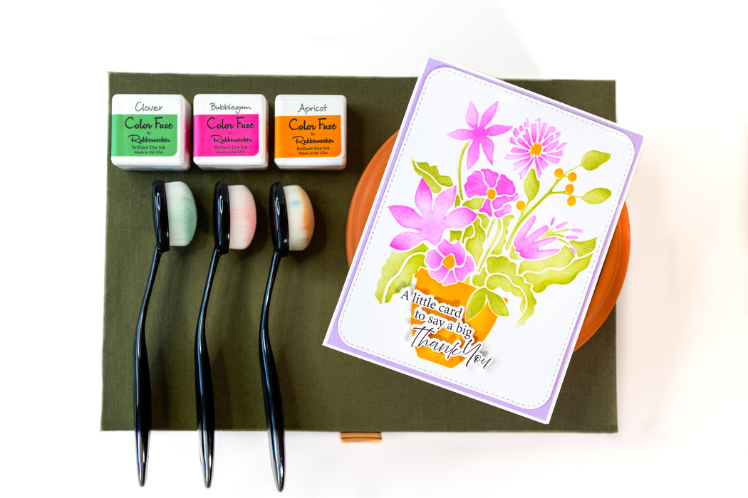 4503 Freshly Picked Florals 3 Part 6x6 Stencil