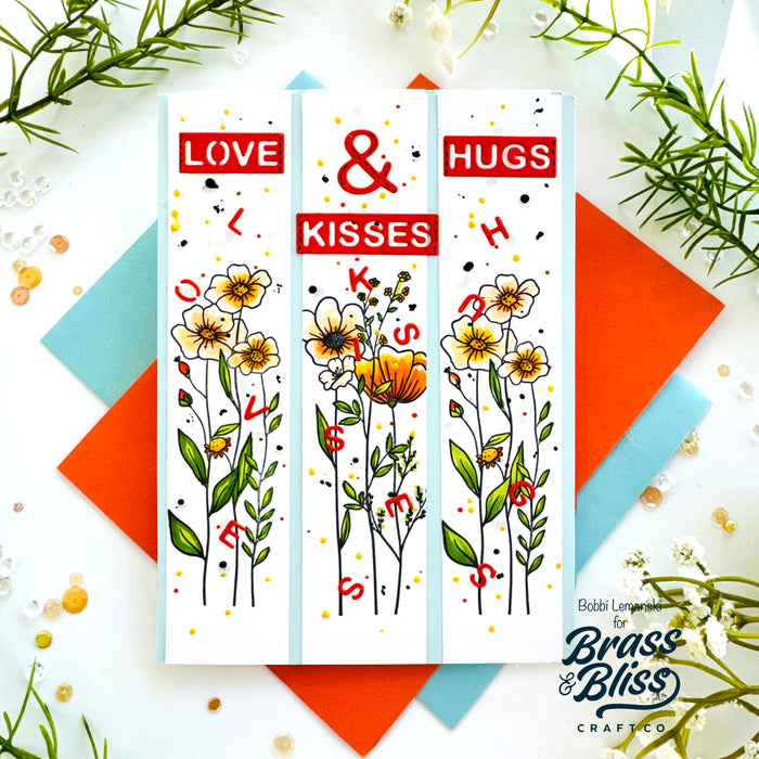 38018 A Day Full of Blooms - 4x8 Clear Stamp Set