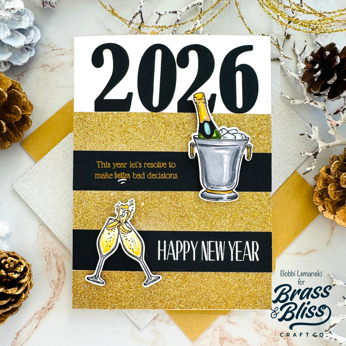 37045D Cheers to That Coordinating Die