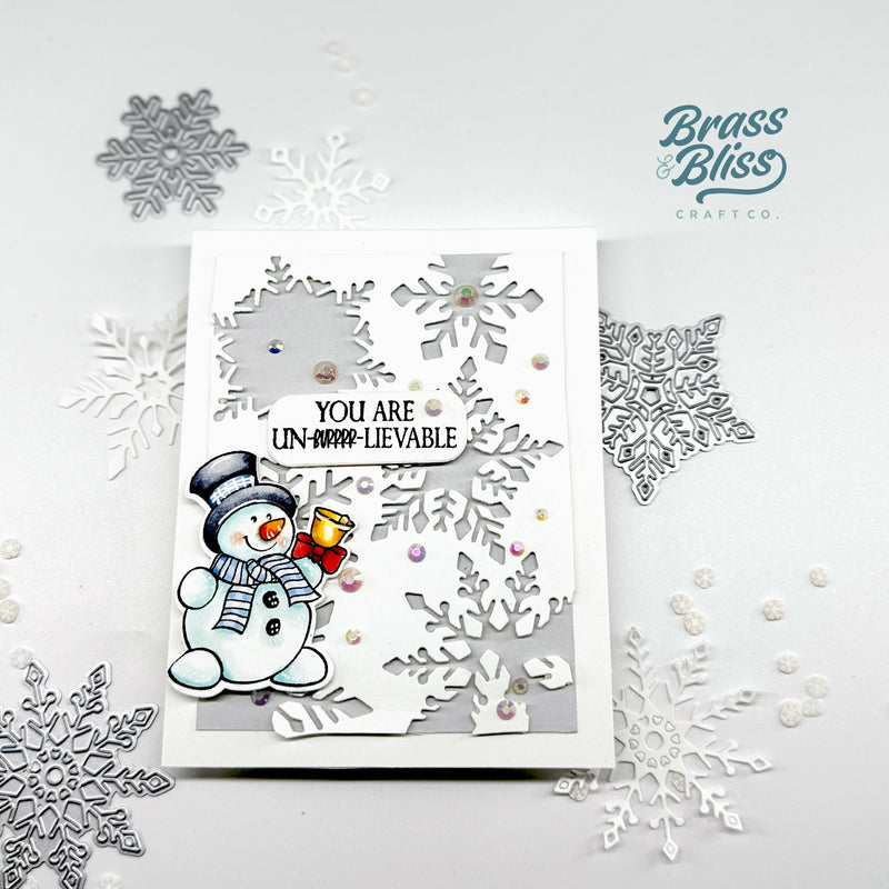 36039 Snowman Cheer - 4x8 Stamp Set