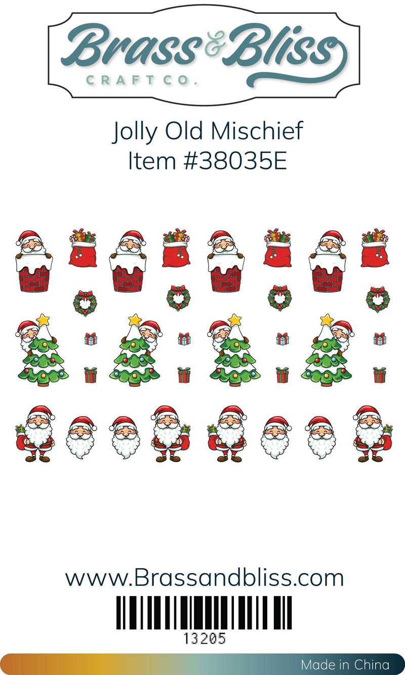 38035E Jolly Old Mischief Colored Die Cut Pieces