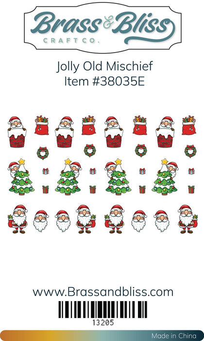 38035E Jolly Old Mischief Colored Die Cut Pieces
