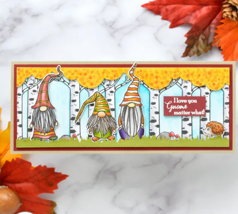 3323 Garden Gnomes - 6x8 Stamp Set