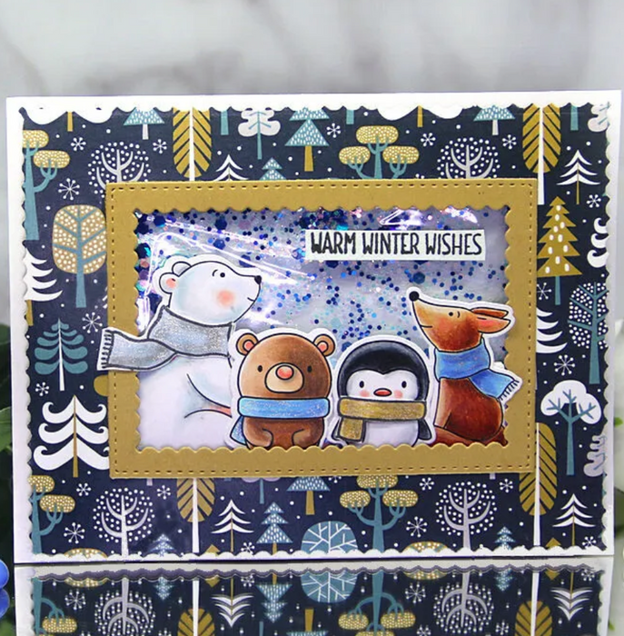 3337 Wintery Friends - 4x8 Stamp Set