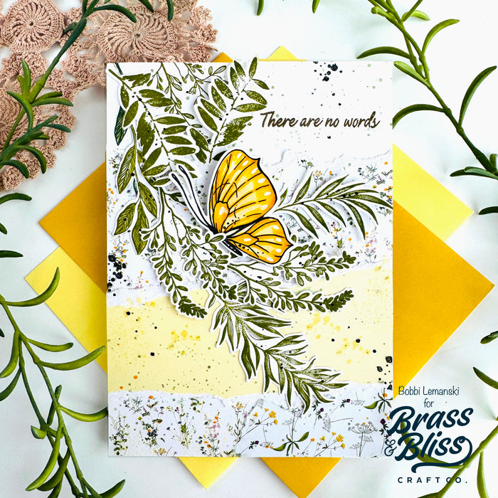 38003 Fluttery Wishes - 4x6 Clear Stamp Set