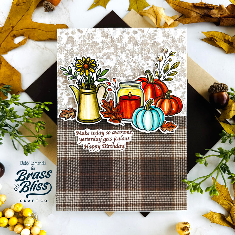 38045 Thankful Thoughts - 4 x 8 Clear Stamp Set