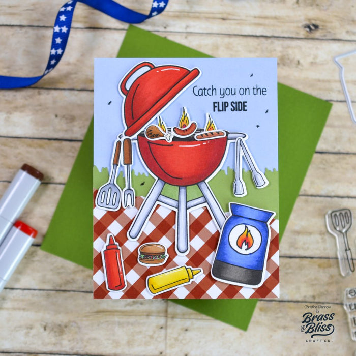 36049 Backyard BBQ - 4x8 Stamp Set