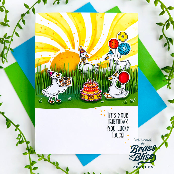 4504 Wavy Sun 2 Part 6x6 Stencil