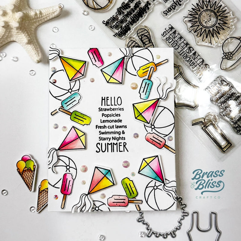 36044D Hello Summer - Coordinating Die
