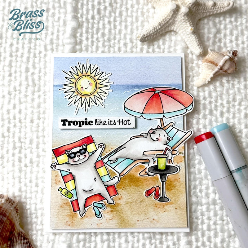 RN 36041D Cats at the Beach Coordinating Die